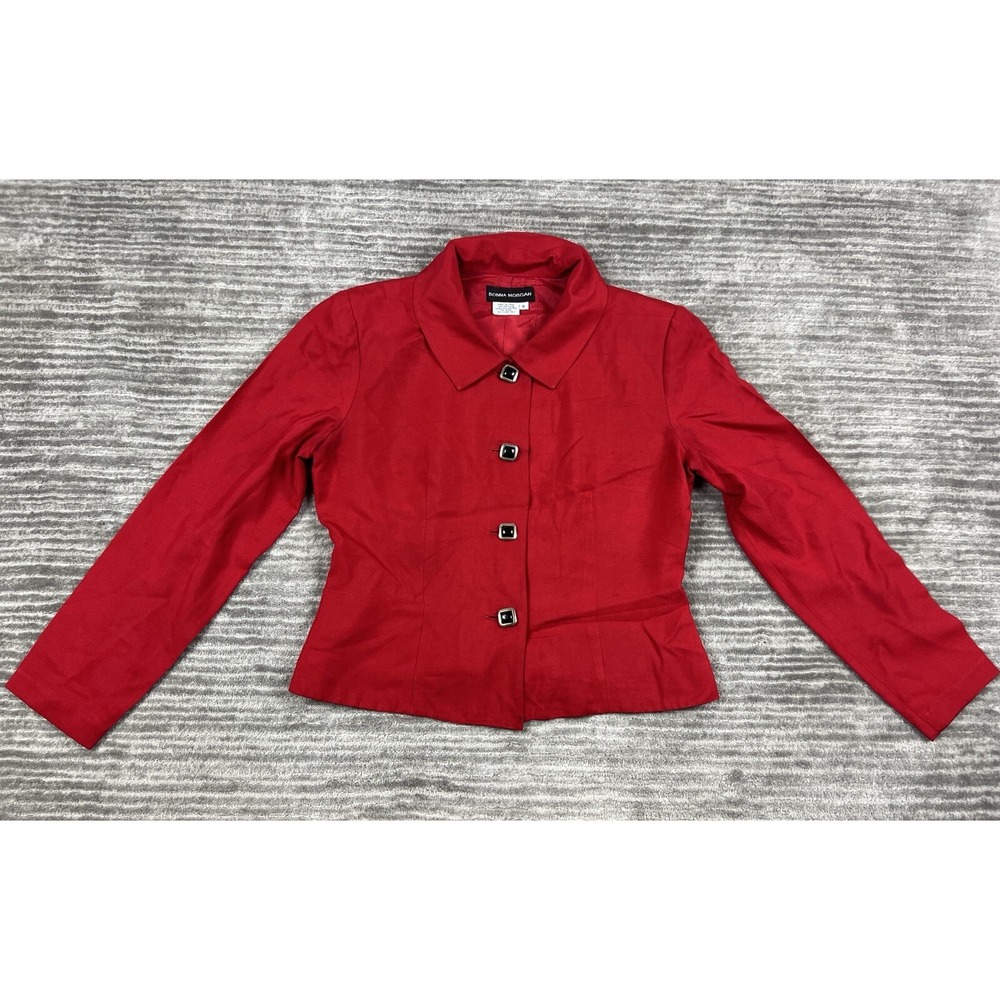 Donna Morgan Red Tailored Button Jacket